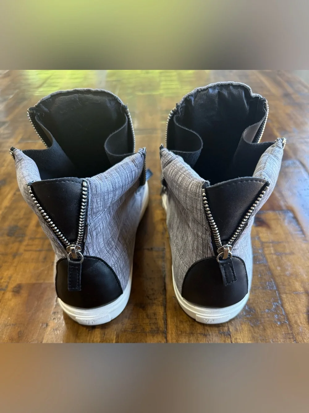 Giuseppe Zanotti Men’s Gray High-Top Designer Sneakers